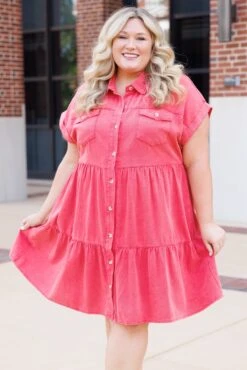 Lost In A Daze Dress, Red