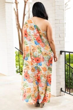 Lost In A Haze Maxi Dress, Coral 12 Lost In A Haze Maxi Dress, Coral -Chic Soul Store LostInAHazeMaxiDress Coral 1129