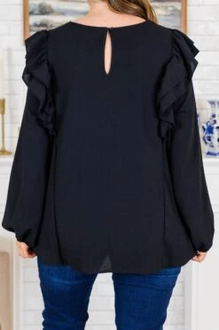 Lost In A Novel Top, Black -Chic Soul Store LostInANovelTop Black