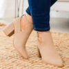 Lost Your Chance Booties, Taupe -Chic Soul Store LostYourChanceBooties Taupe