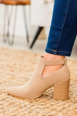 Lost Your Chance Booties, Taupe -Chic Soul Store LostYourChanceBooties Taupe 5