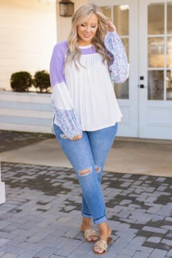 Lost & In Love Top, Lavender -Chic Soul Store Lost InLoveTop Lavender 3360
