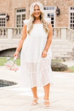 Lots To Love Dress, White -Chic Soul Store Lot sToLoveDress White 4