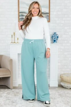Loungin' With You Pant, Blue Grey -Chic Soul Store Loungin WithYouPants BlueGrey 6