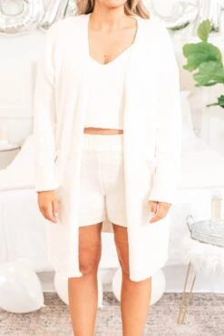 Lounging In Luxury Cardigan, Ivory -Chic Soul Store LoungingInLuxuryCardigan Ivory2