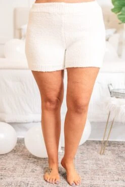 Lounging In Luxury Shorts, Ivory