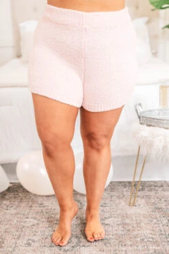 Lounging In Luxury Shorts, Pink -Chic Soul Store LoungingInLuxuryShorts Pink1