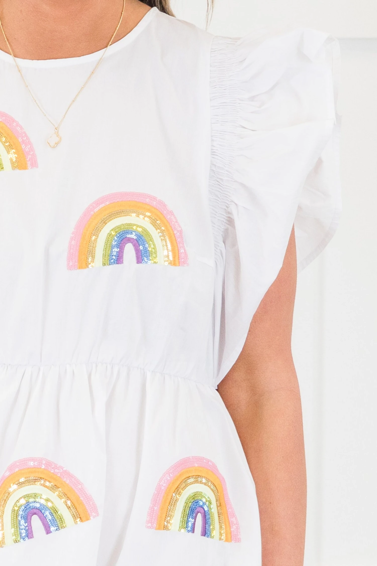 Love And Luck Dress, White 6 Love And Luck Dress, White - Image 4