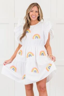 Love And Luck Dress, White