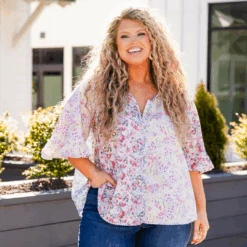 Love In Spring Top, Blue -Chic Soul Store LoveInSpringTop Blue 4