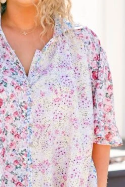 Love In Spring Top, Blue -Chic Soul Store LoveInSpringTop Blue 6