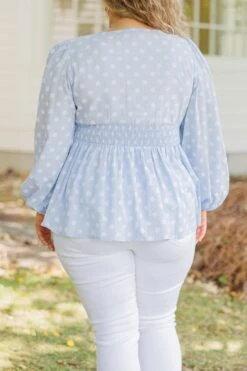 Love Is Everywhere I Go Top, Light Blue -Chic Soul Store LoveIsEverywhereIGoTop LightBlue 1