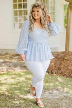 Love Is Everywhere I Go Top, Light Blue -Chic Soul Store LoveIsEverywhereIGoTop LightBlue 3