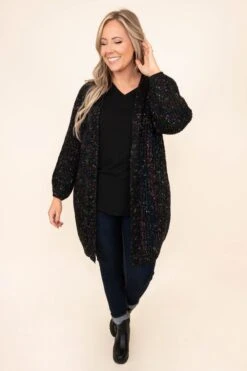 Love Me More Cardigan, Black -Chic Soul Store LoveMeMoreCardigan Black 9941