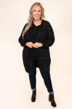 Love Me More Cardigan, Black -Chic Soul Store LoveMeMoreCardigan Black 9942
