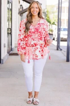 Love Me No Less Top, Coral -Chic Soul Store LoveMeNoLessTop Coral 5