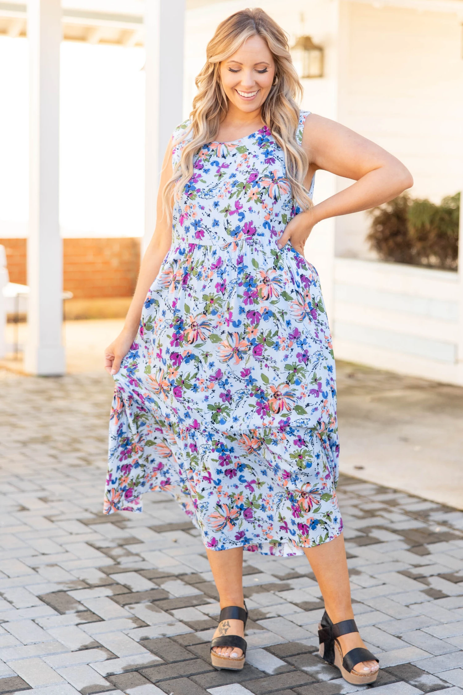 Love So Right Dress, Blue 5 Love So Right Dress, Blue - Image 3