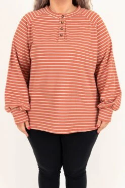 Love Stitch Top, Brick 11 Love Stitch Top, Brick -Chic Soul Store LoveStitchTop Brick 9521