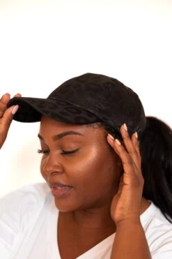 Love The Shine Cap, Black -Chic Soul Store LoveTheShineCap Black 2