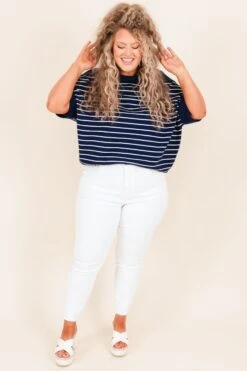 Love You, Mean It Top, Navy -Chic Soul Store LoveYou MeanItTop Navy 5