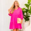Love's Enchantment Dress, Fuchsia -Chic Soul Store Love sEnchantmentDress Fuchsia