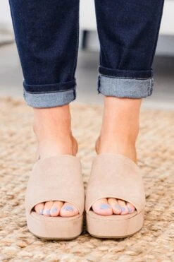 Loved The Message Heel, Taupe -Chic Soul Store LovedTheMessageHeel Taupe 3