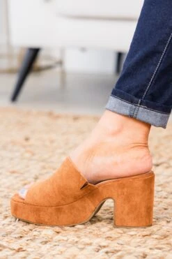 Loved The Message Heel, Whiskey -Chic Soul Store LovedTheMessageHeel Whiskey 4