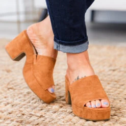 Loved The Message Heel, Whiskey -Chic Soul Store LovedTheMessageHeel Whiskey 6