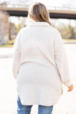 Lovely Stories Coat, White -Chic Soul Store LovelyStoriesCoat White 1847