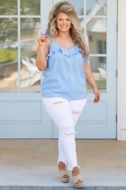 Loving The Sunny Season Tank, Light Blue 11 Loving The Sunny Season Tank, Light Blue -Chic Soul Store LovingTheSunnySeasonTank LightBlue 5