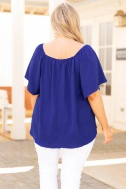 Luxe Valley Top, Royal Blue 12 Luxe Valley Top, Royal Blue -Chic Soul Store LuxeValleyTop RoyalBlue 3177