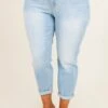 Made Just Fine Mom Jeans, Light Denim 1 Made Just Fine Mom Jeans, Light Denim -Chic Soul Store MadeJustFineMomJeans LightDenim 9115