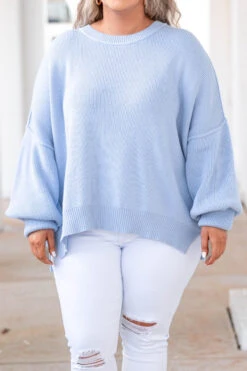 Magically Perfect Sweater, Light Blue 11 Magically Perfect Sweater, Light Blue -Chic Soul Store MagicallyPerfectSweater LightBlue 2050