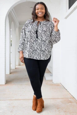 Make A Note Top, Black 9 Make A Note Top, Black -Chic Soul Store MakeANoteTop Black 4945