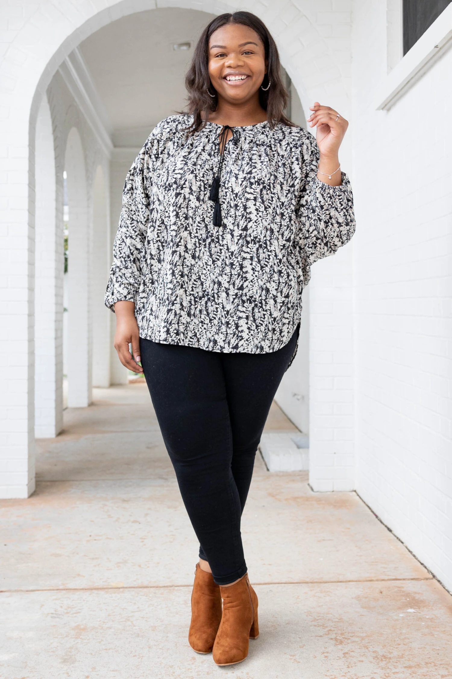 Make A Note Top, Black 4 Make A Note Top, Black - Image 2