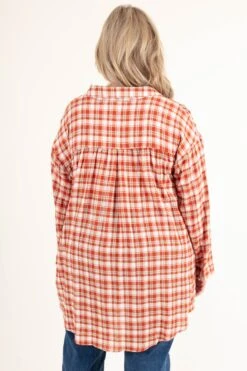 Make New Plans Top, Rust -Chic Soul Store MakeNewPlansTop Rust 5277