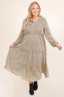Makes Me Wanna Dress, Taupe -Chic Soul Store MakesMeWannaDress Taupe 6830