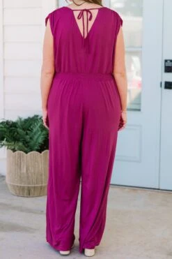 Makin' Me Blush Jumpsuit, Purple 14 Makin' Me Blush Jumpsuit, Purple -Chic Soul Store Makin MeBlushJumpsuit Purple