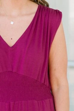Makin' Me Blush Jumpsuit, Purple 12 Makin' Me Blush Jumpsuit, Purple -Chic Soul Store Makin MeBlushJumpsuit Purple 3