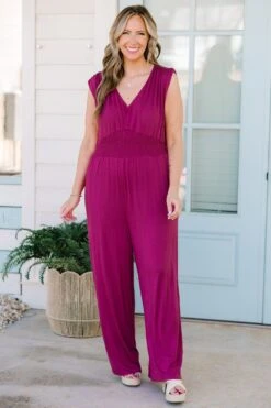 Makin' Me Blush Jumpsuit, Purple
