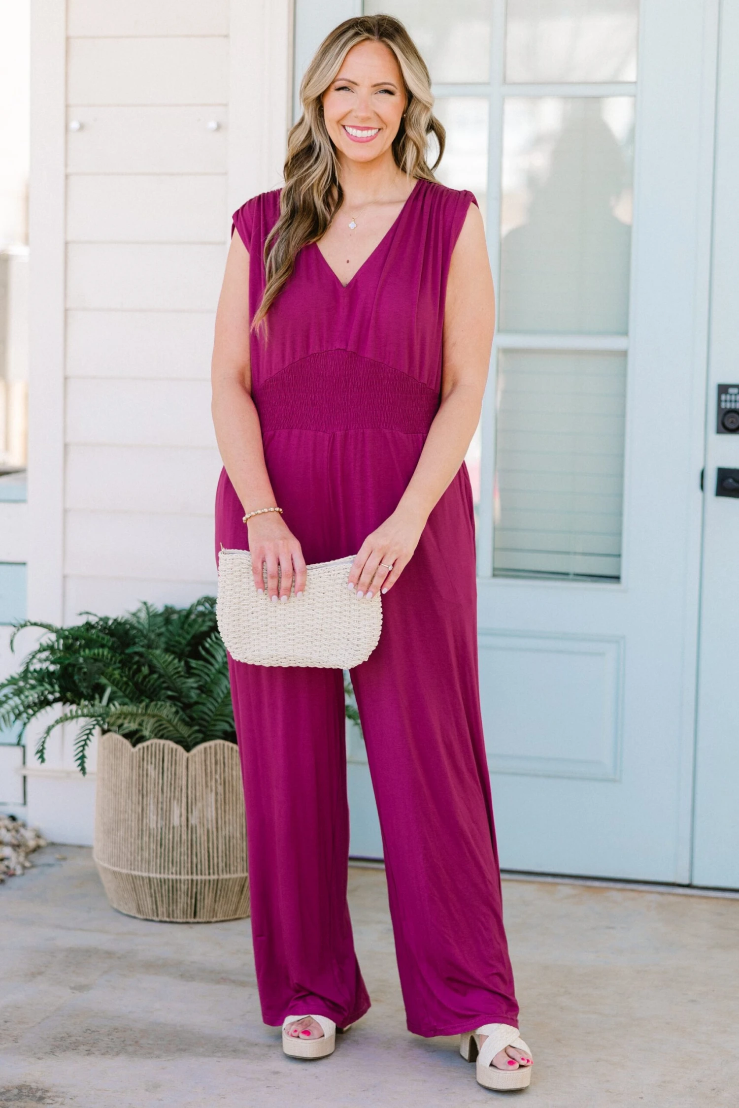 Makin' Me Blush Jumpsuit, Purple 4 Makin' Me Blush Jumpsuit, Purple - Image 2
