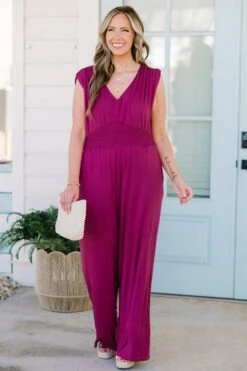 Makin' Me Blush Jumpsuit, Purple 11 Makin' Me Blush Jumpsuit, Purple -Chic Soul Store Makin MeBlushJumpsuit Purple 6