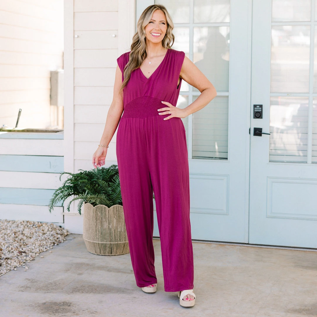 Makin' Me Blush Jumpsuit, Purple 9 Makin' Me Blush Jumpsuit, Purple - Image 7