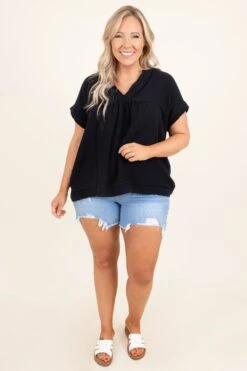 Making It Now Shorts, Light Wash -Chic Soul Store MakingItNowShorts LightWash 9931