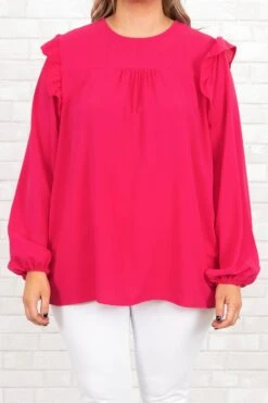 Making More Memories Top, Fuchsia -Chic Soul Store MakingMoreMemoriesTop Fuchsia 9436