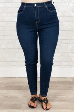 Making My Way To You Jeans, Dark Wash