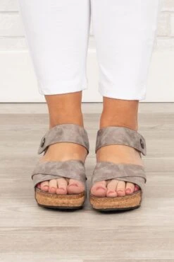 Making My Way To You Wedges, Pewter -Chic Soul Store MakingMyWayToYouWedges Pewter