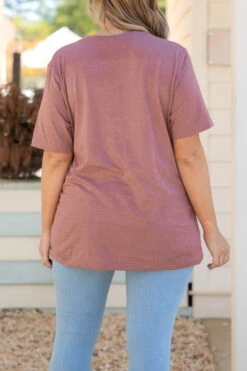 Mama's Love Tee, Heather Mauve -Chic Soul Store Mama sLoveTee HeatherMauve 2