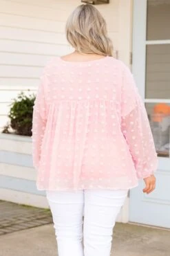 Manhattan Mystique Top, Light Pink -Chic Soul Store ManhattanMystiqueTop LightPink 3697