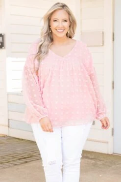 Manhattan Mystique Top, Light Pink